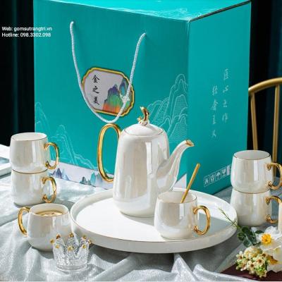 BỘ TÁCH TRÀ KÈM BÀN XOAY